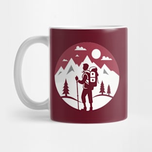 Backpacker Camping T-shirt Mug